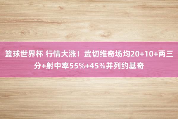 篮球世界杯 行情大涨！武切维奇场均20+10+两三分+射中率55%+45%并列约基奇